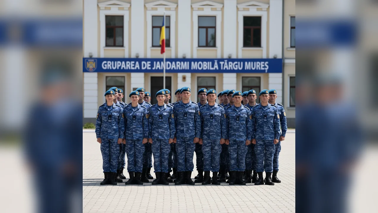 17 noi jandarmi se alătură Grupării de Jandarmi Mobile din Târgu Mureș
