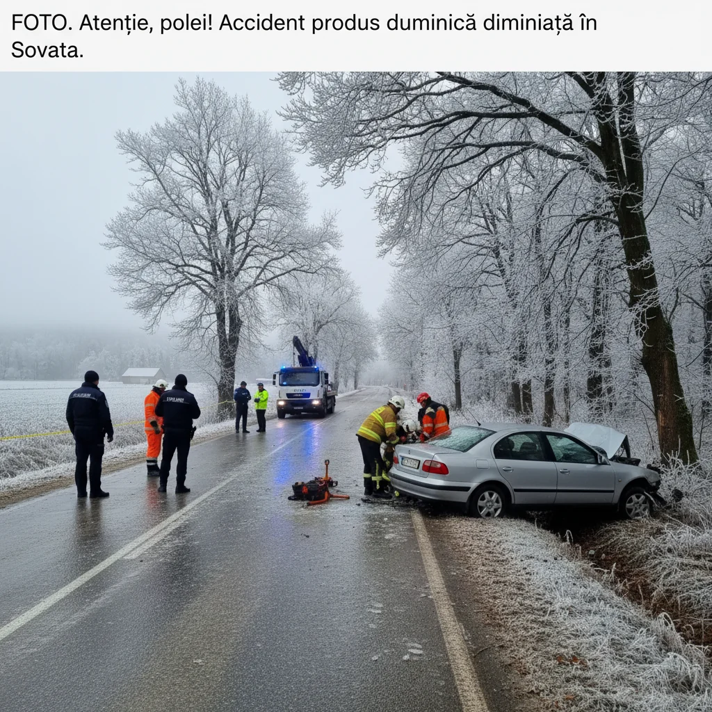 Accident rutier duminică dimineața