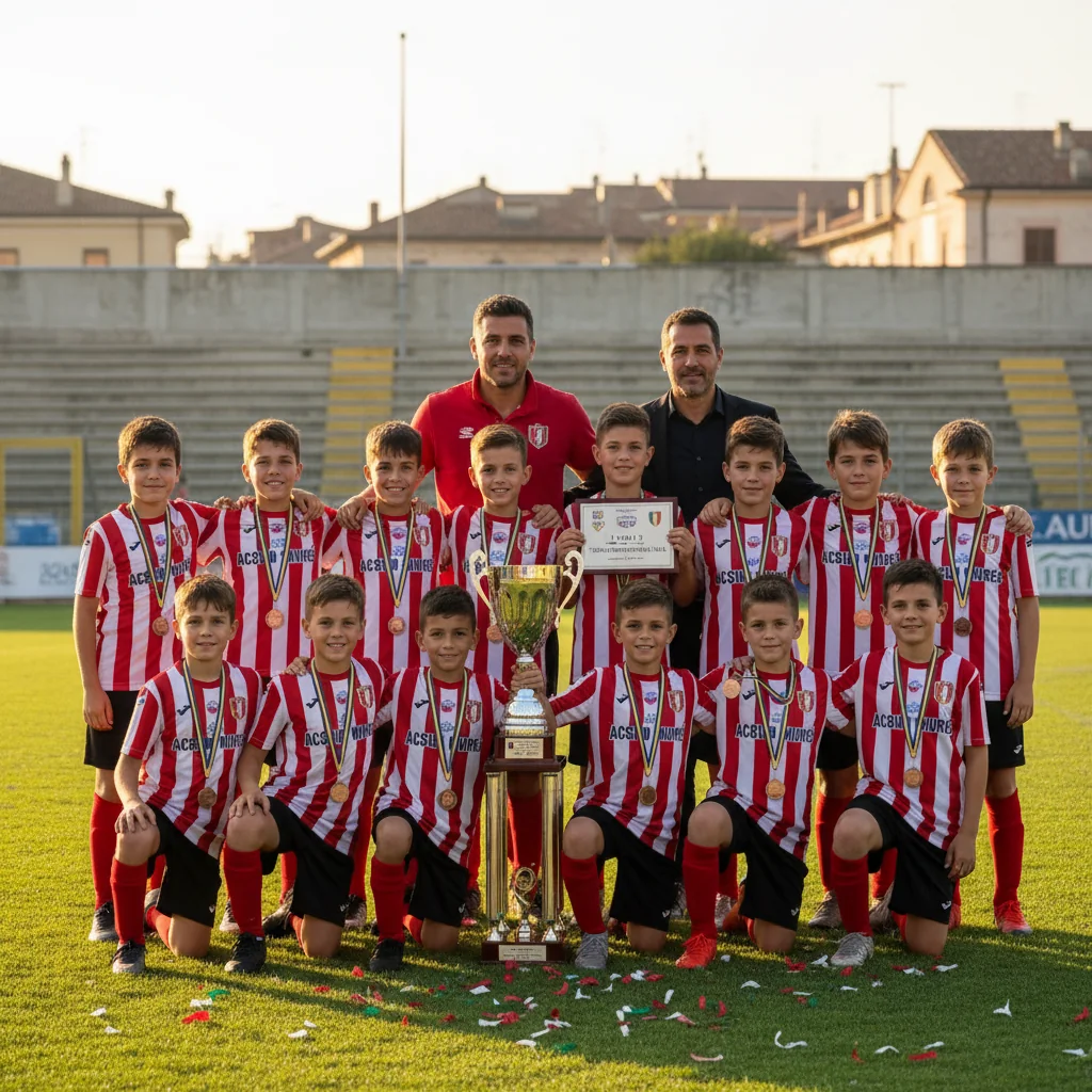 ACS Târgu Mureș urcă pe podium la un turneu internațional de fotbal din Italia