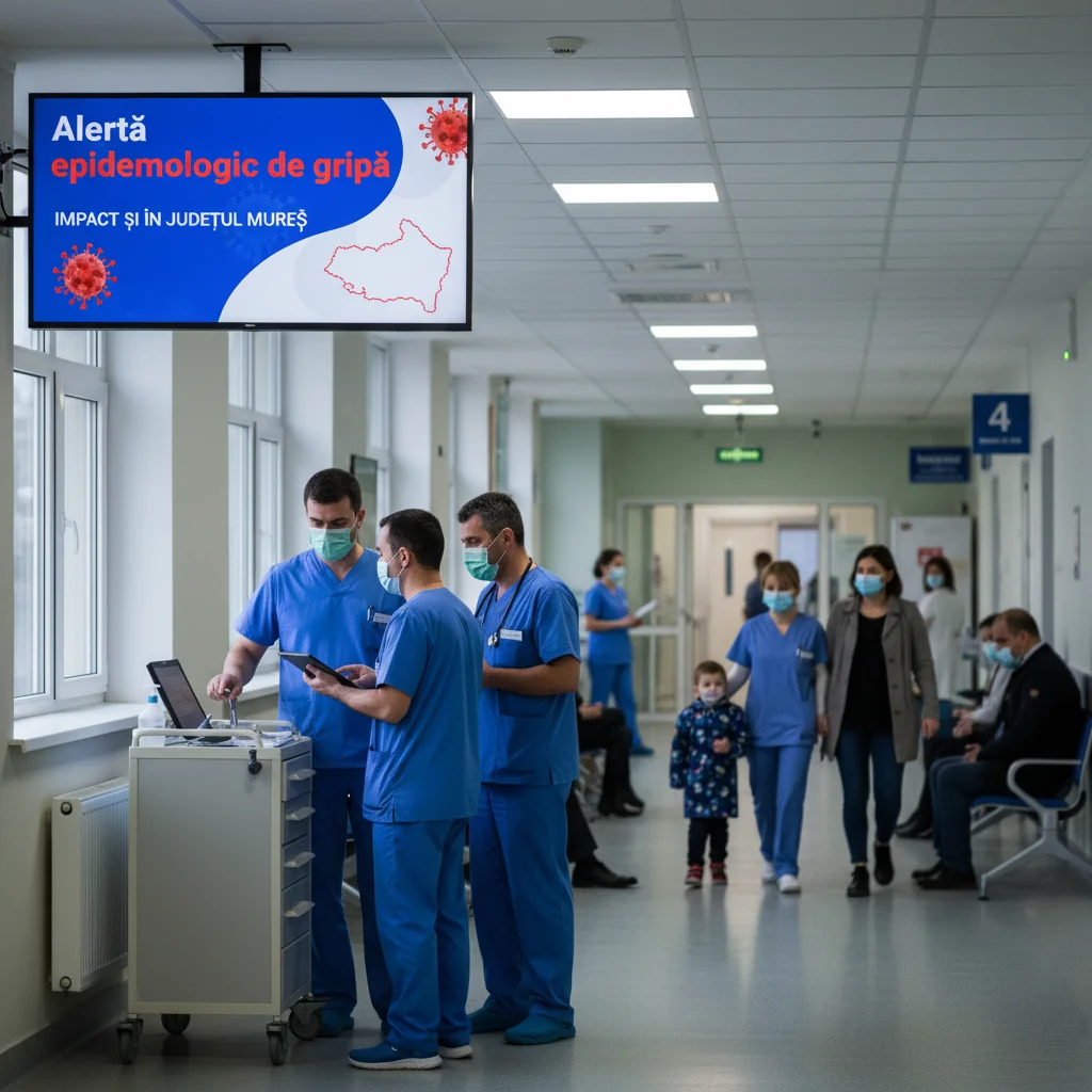 Alertă epidemiologică de gripă la Târgu Mureș: recomandări oficiale pentru populație
