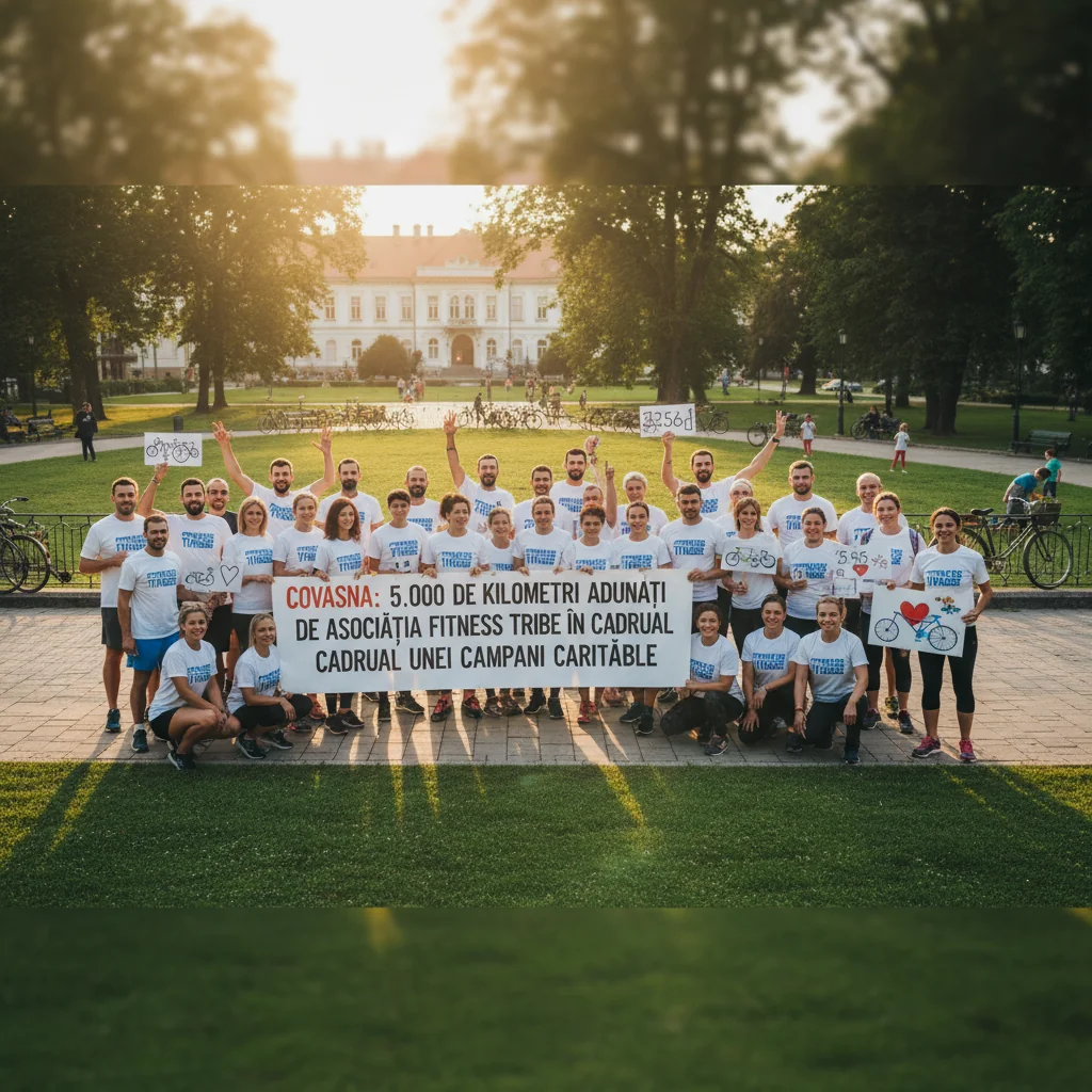 Asociaţia Fitness Tribe strânge 5.000 km în campania caritabilă locală