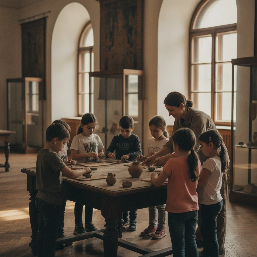 Atelier de artă pentru copii la Muzeul Etnografic Târgu Mureș