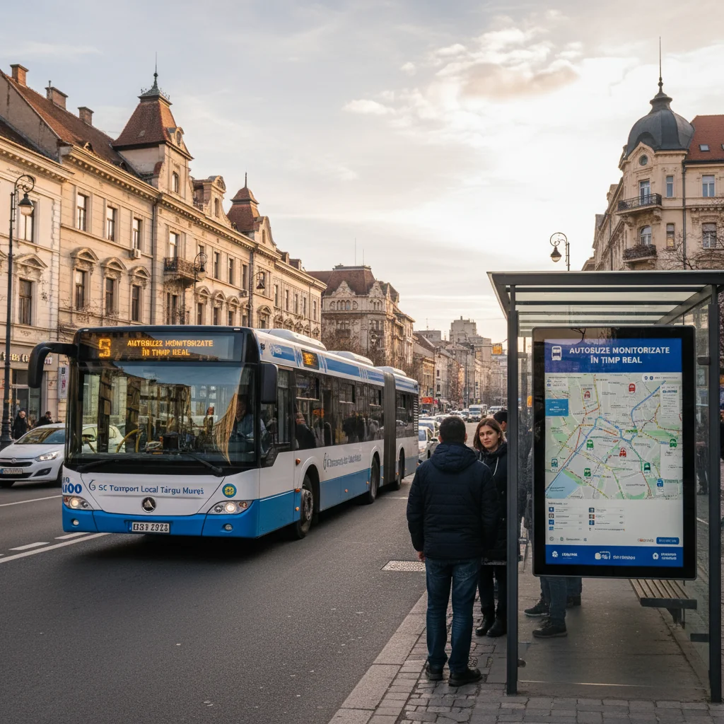 Autobuzele din Târgu Mureș monitorizate în timp real acum