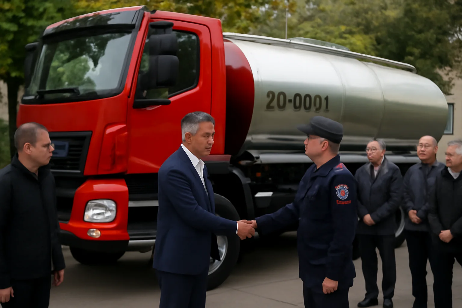 Autocisternă de 30.000 L pentru apă potabilă, predată ISU „Horea” de Primăria Târgu Mureș