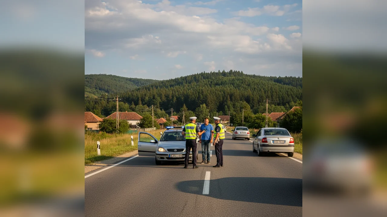Autoutilitară radiată, cu numere provizorii false, oprită în Târgu Mureș