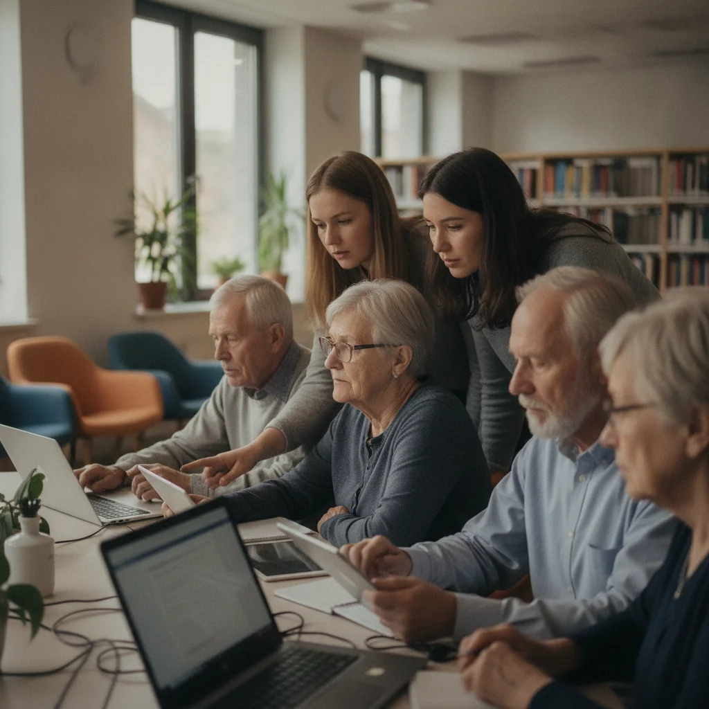 Bibliotecarele din Târgu Mureș se pregătesc pentru incluziunea digitală a seniorilor