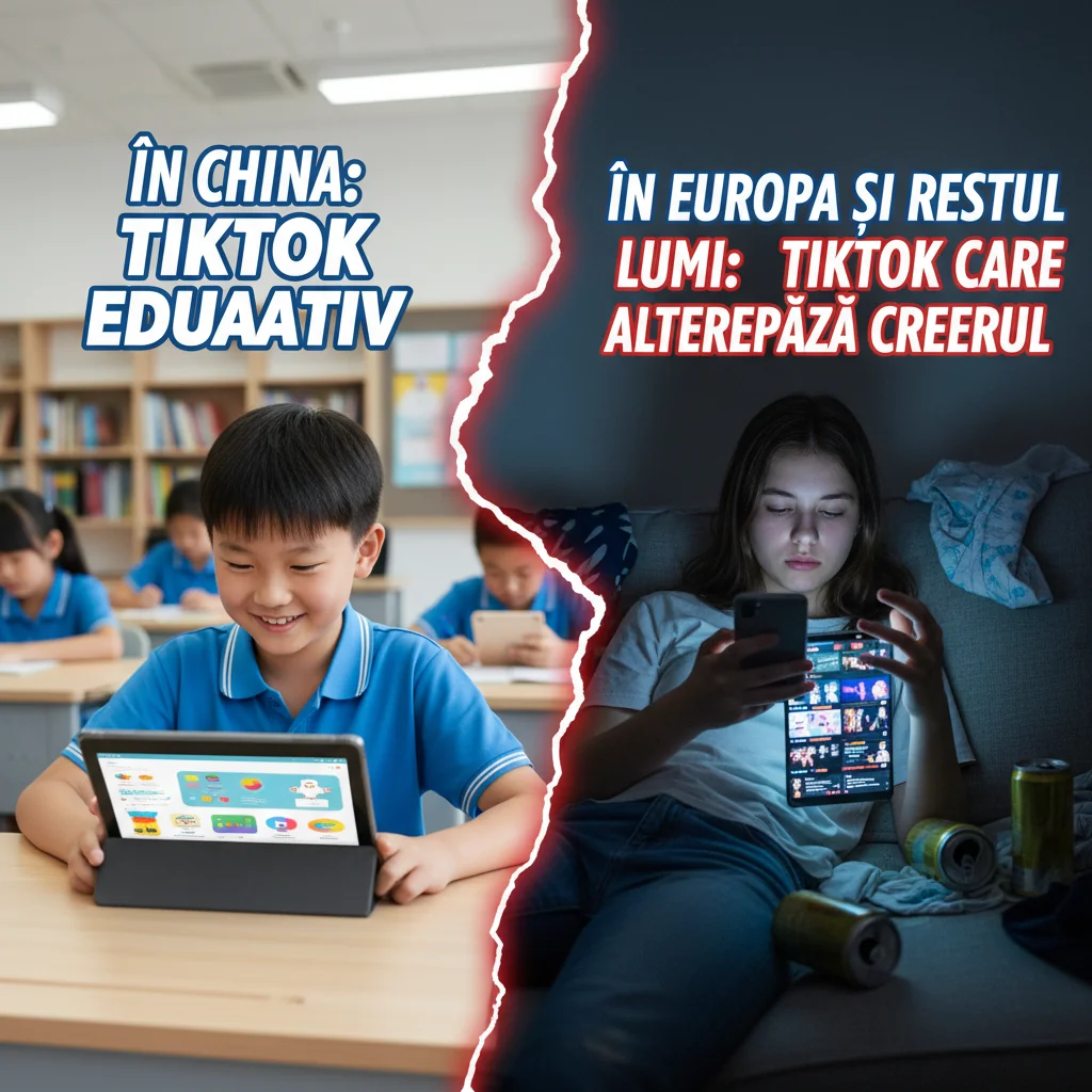 China lansează un TikTok educativ pentru copii, în timp ce în Europa platforma poate afecta negativ creierul utilizatorilor