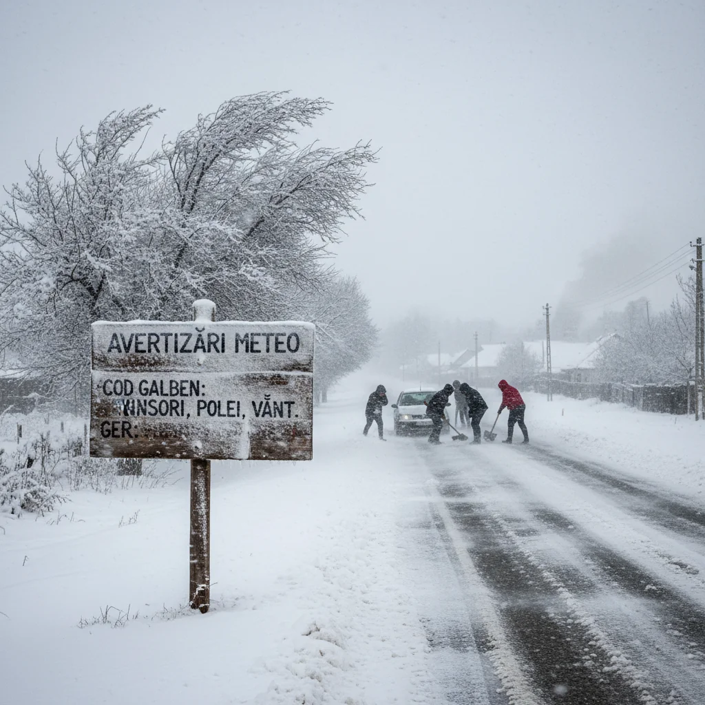 Cod galben de ninsori și ger anunțat la Târgu Mureș: avertizări meteo actualizate