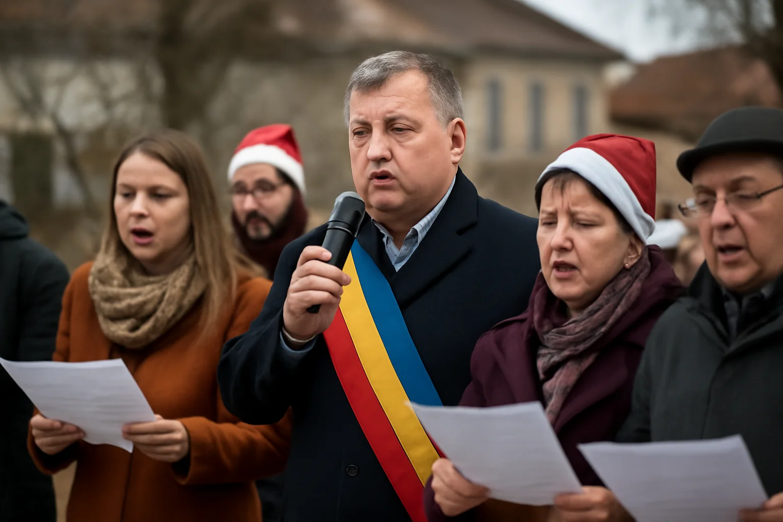 Colind bilingv de Crăciun la Târgu Mureș, susținut de primarul din Sângeorgiu de Mureș