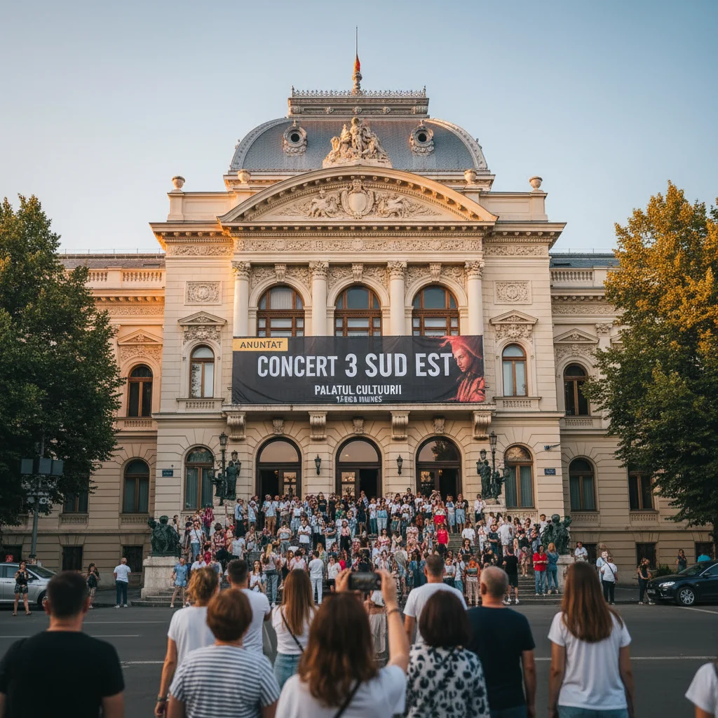 Concertul „De ziua ta” 3 Sud Est, anunțat la Palatul Culturii din Târgu Mureș în martie 2026