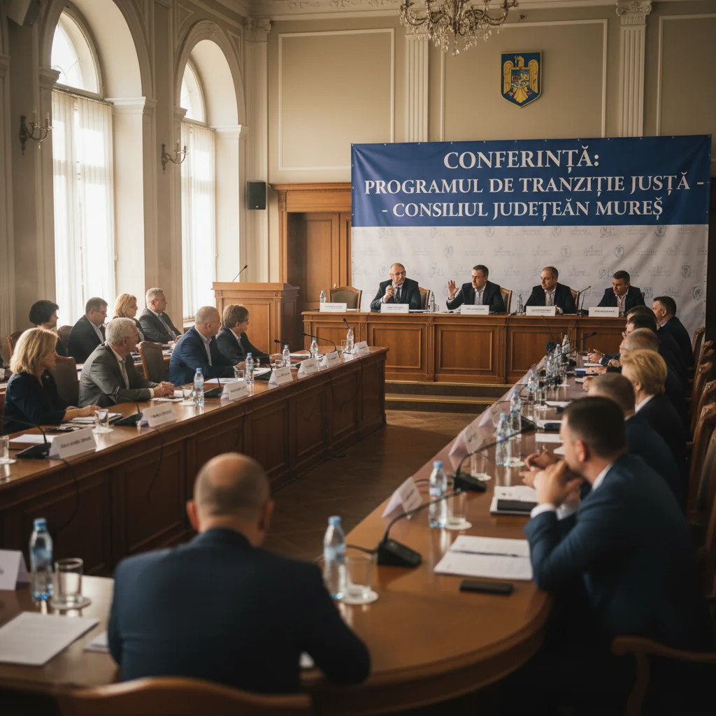 Conferință la Târgu Mureș despre Programul de Tranziție Justă în județul Mureș