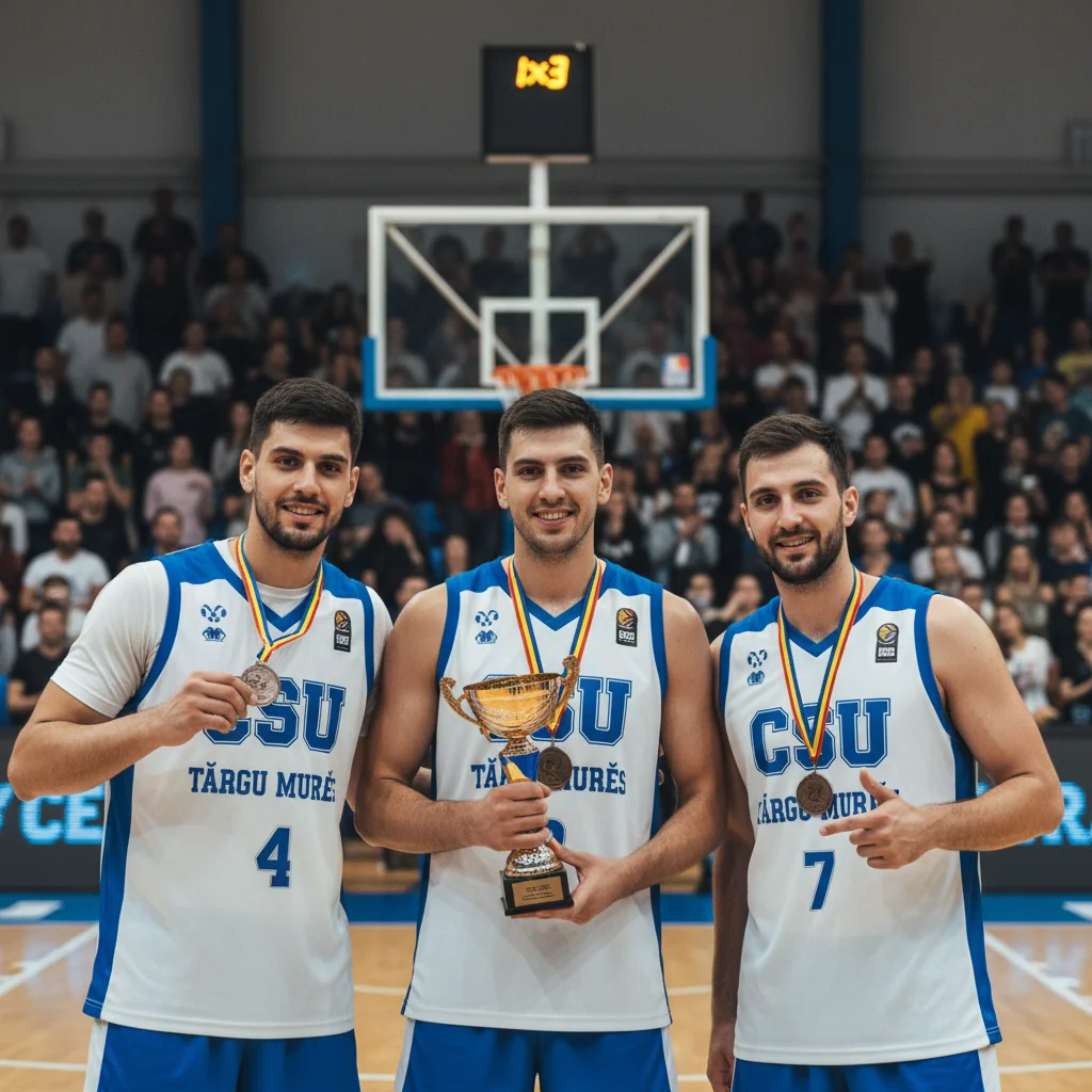 CSU Târgu Mureș câștigă bronzul la Cupa României 3×3