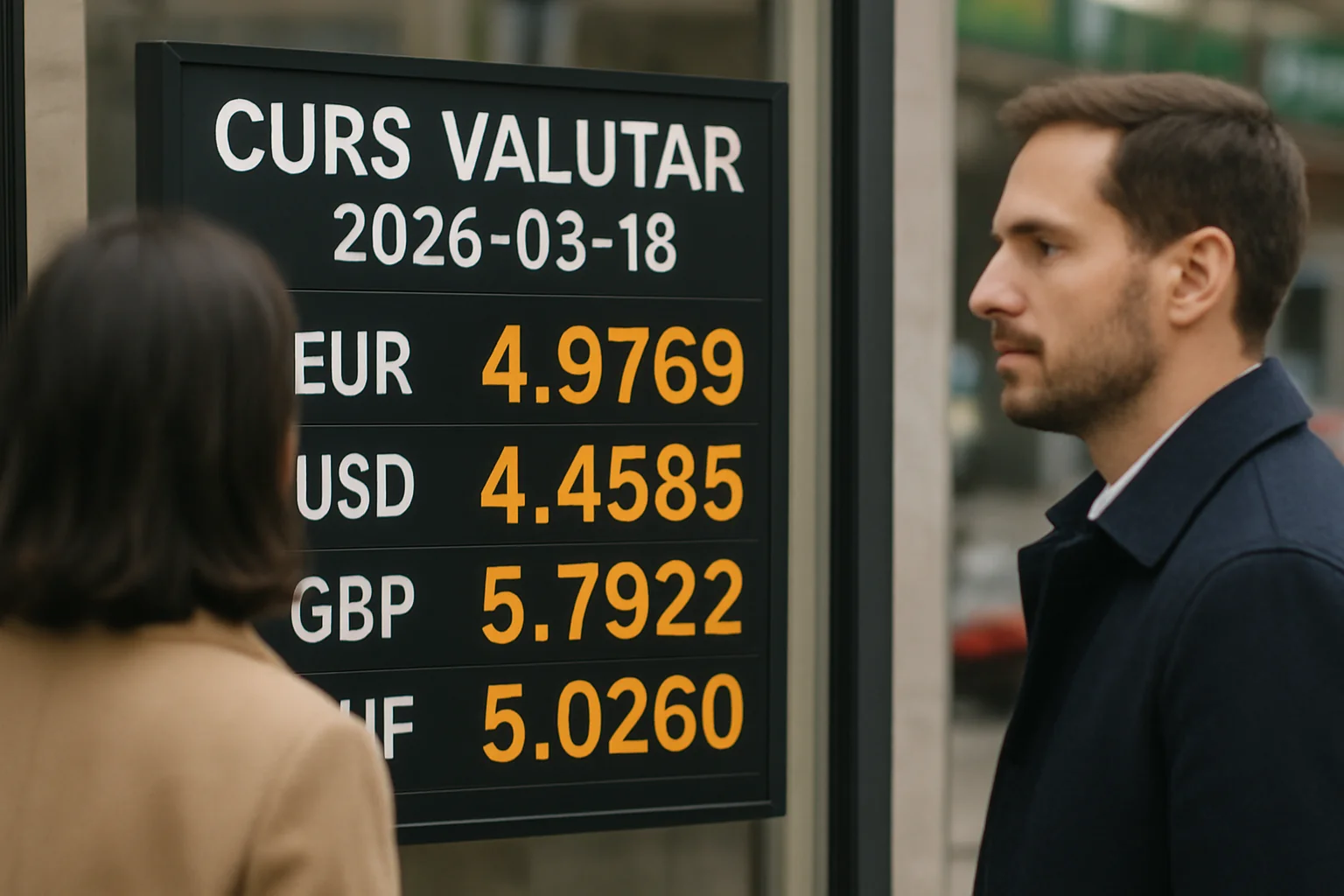 Curs valutar azi (BNR) – 2026-03-18