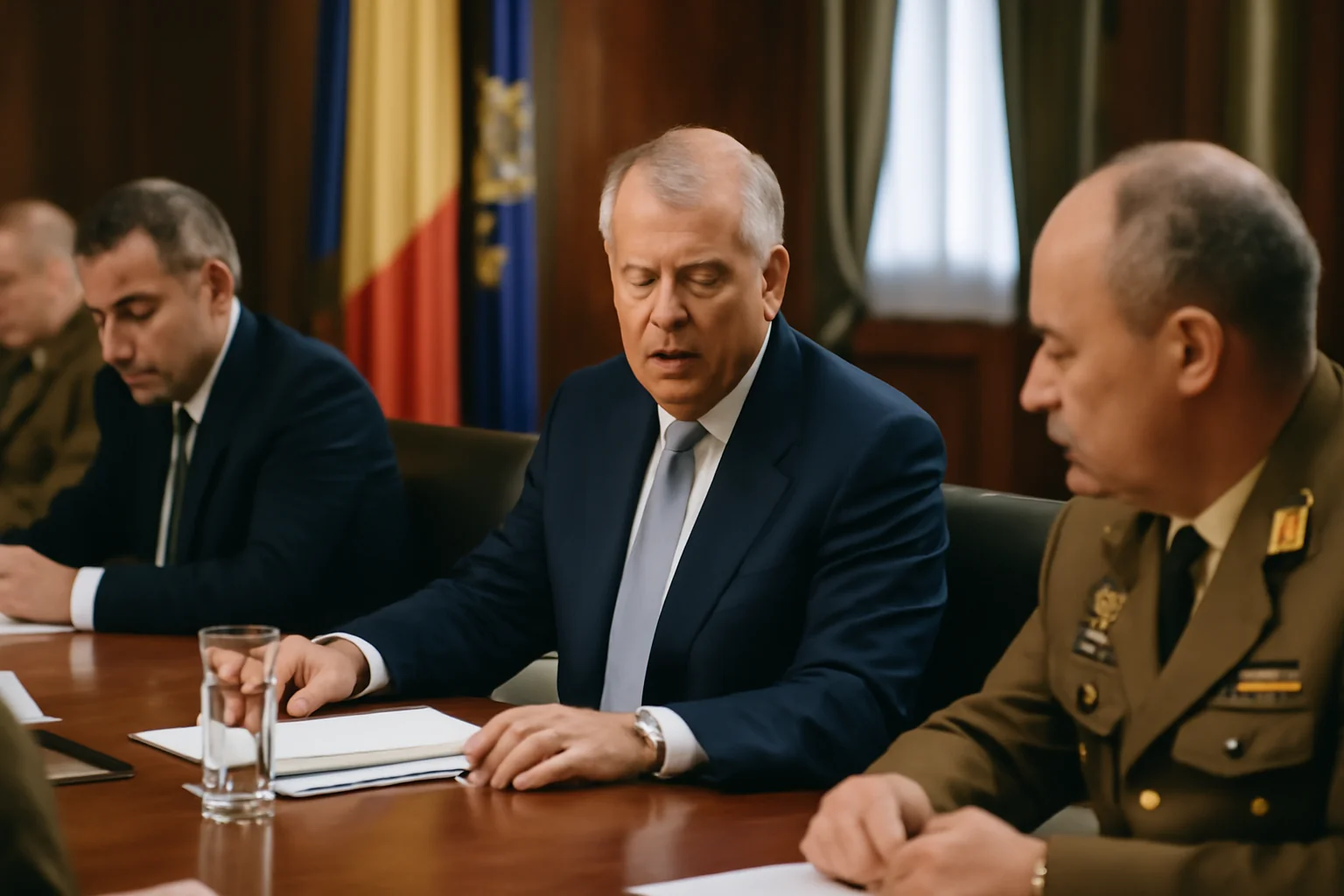 Discuţii privind subiecte cu caracter strict militar