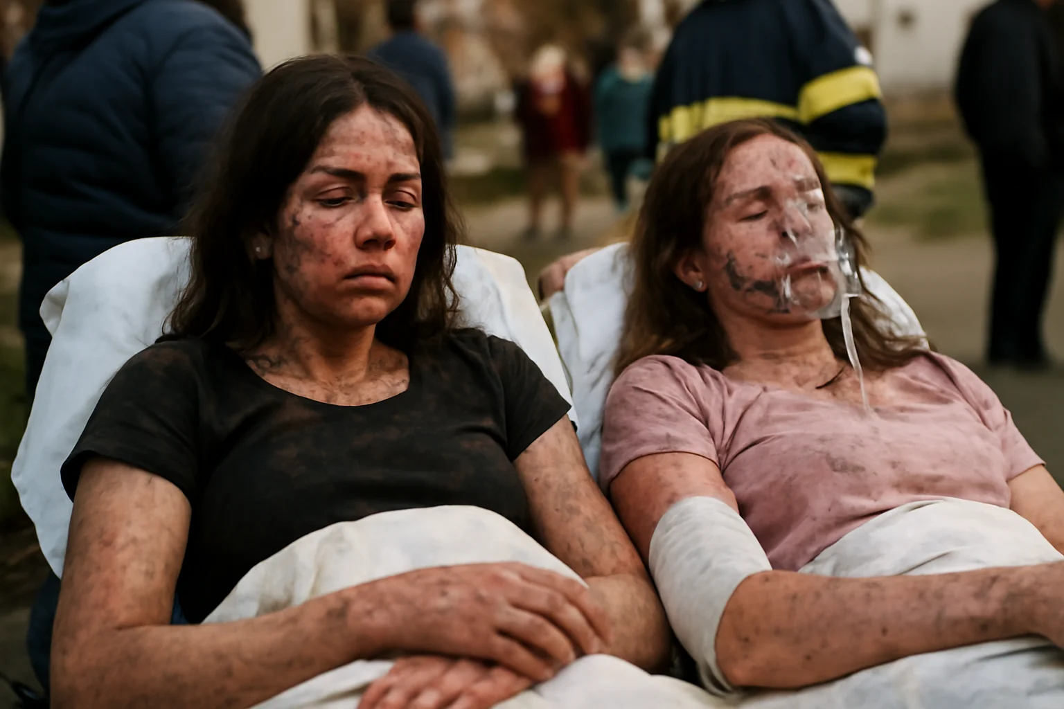 Două adolescente, rănite grav într-un incendiu izbucnit într-o locuință din Târgu Mureș