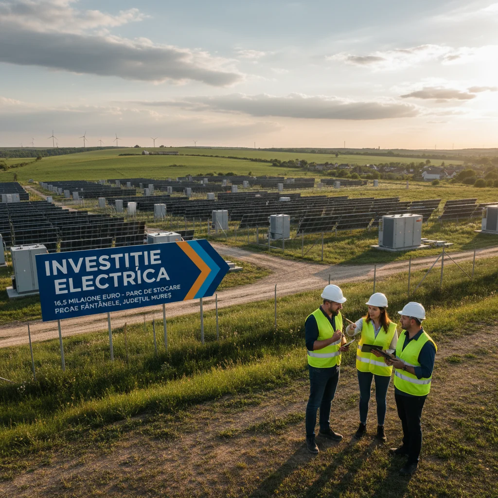 Electrica anunță la Târgu Mureș un parc de stocare a energiei de 70 MWh la Fântânele, investiție de 16,5 milioane euro