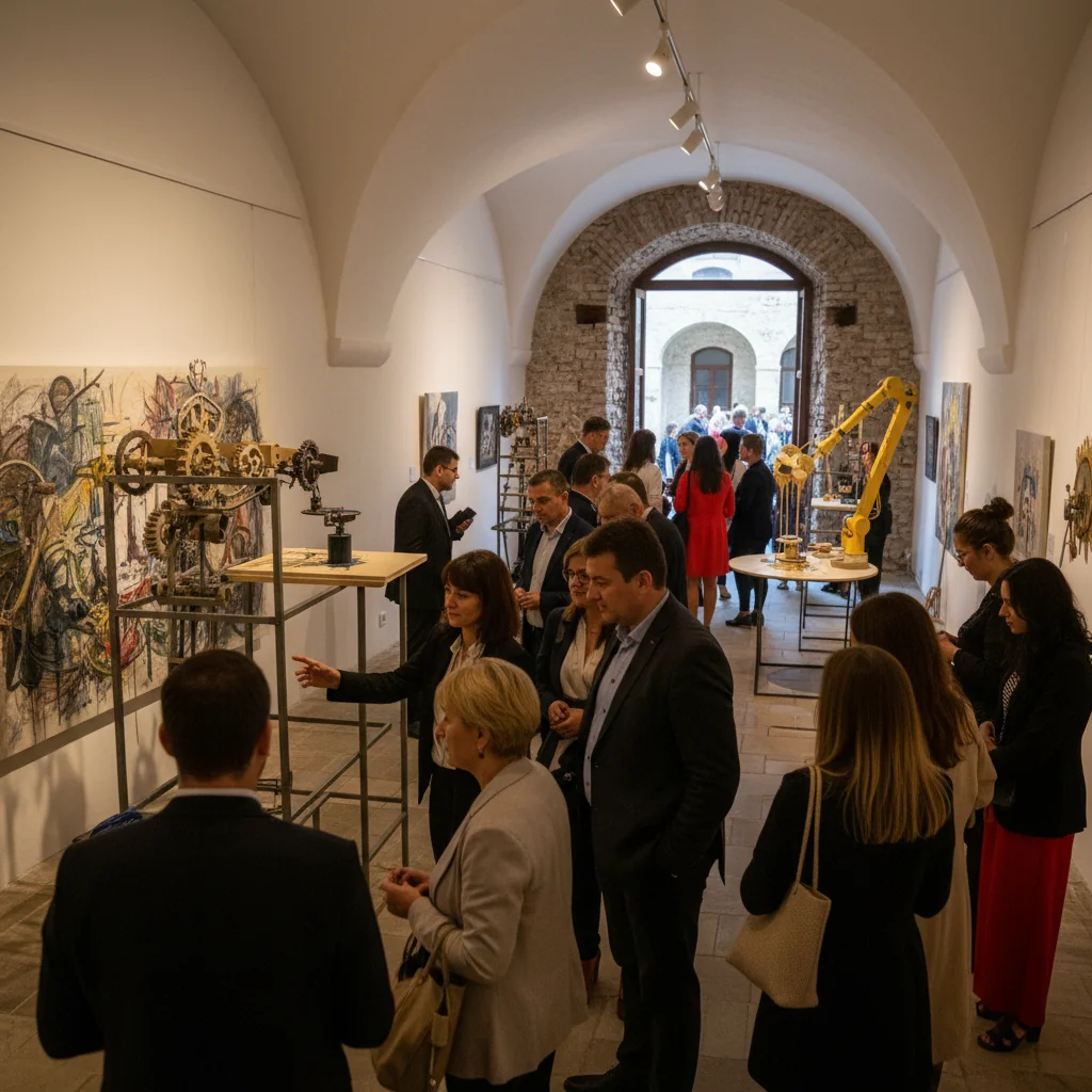 Expoziția „Ideea, mașina care face artă” aduce un nou concept vizual în Cetatea Târgu Mureș