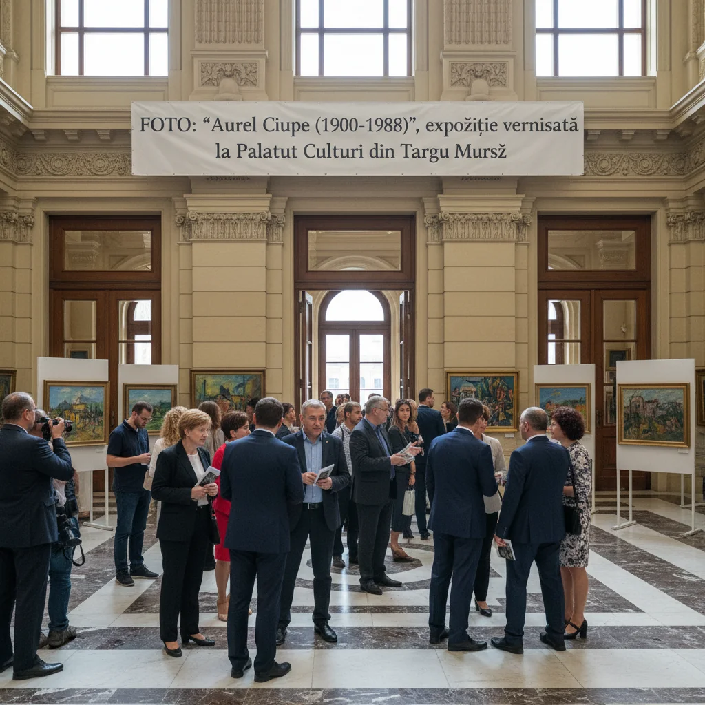 Expoziție Aurel Ciupe (1900-1988) vernisată la Palatul Culturii din Târgu Mureș – FOTO