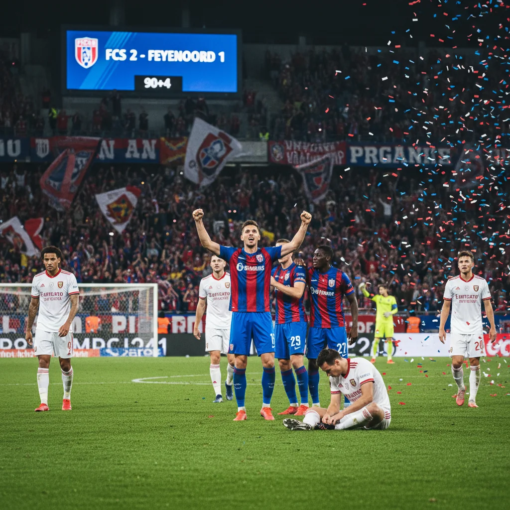 FCSB a câștigat dramatic meciul cu Feyenoord Rotterdam