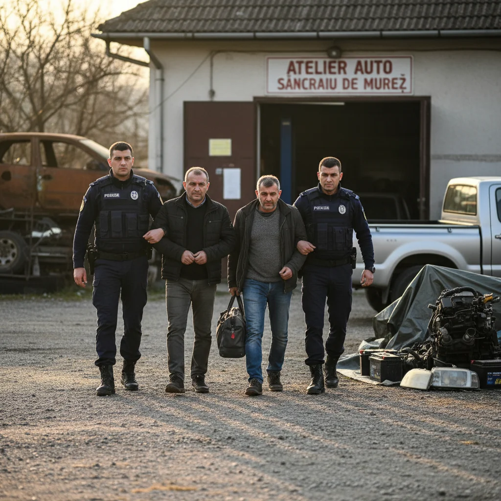 Furt de componente auto: bărbați din Sâncraiu de Mureș și Acățari cercetați