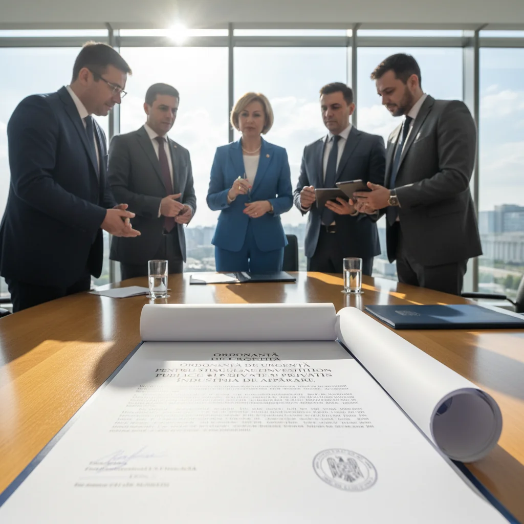 Guvernul adoptă ordonanţă de urgenţă pentru impulsionarea investiţiilor publice şi private în industria de apărare