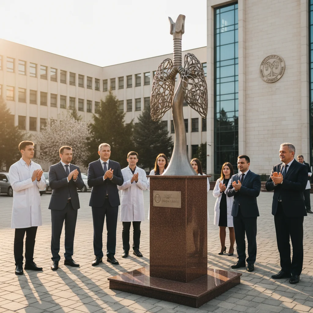 Inaugurarea Memorialului Suflarea vieții la UMFST Târgu Mureș