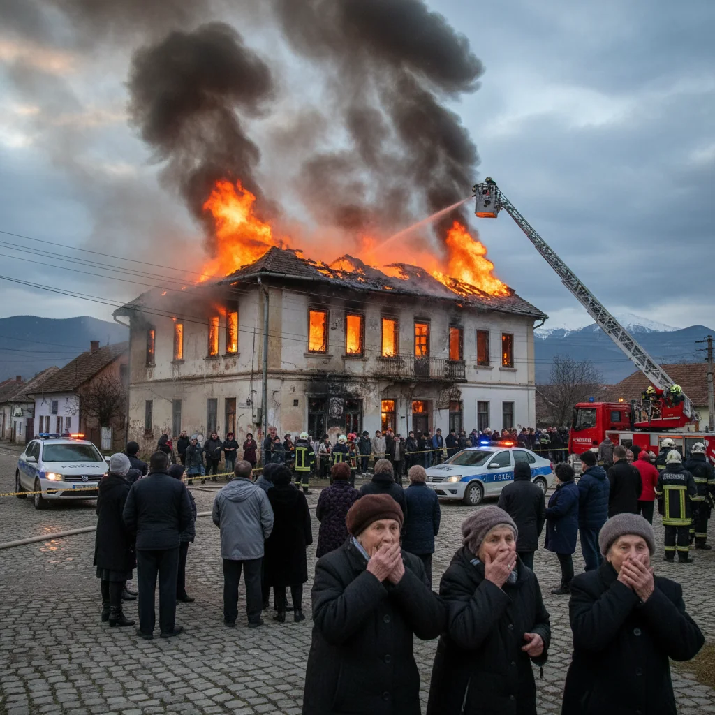 Incendiu într-o clădire din Deda, județul Mureș. Intervenție a pompierilor anunțată la Târgu Mureș
