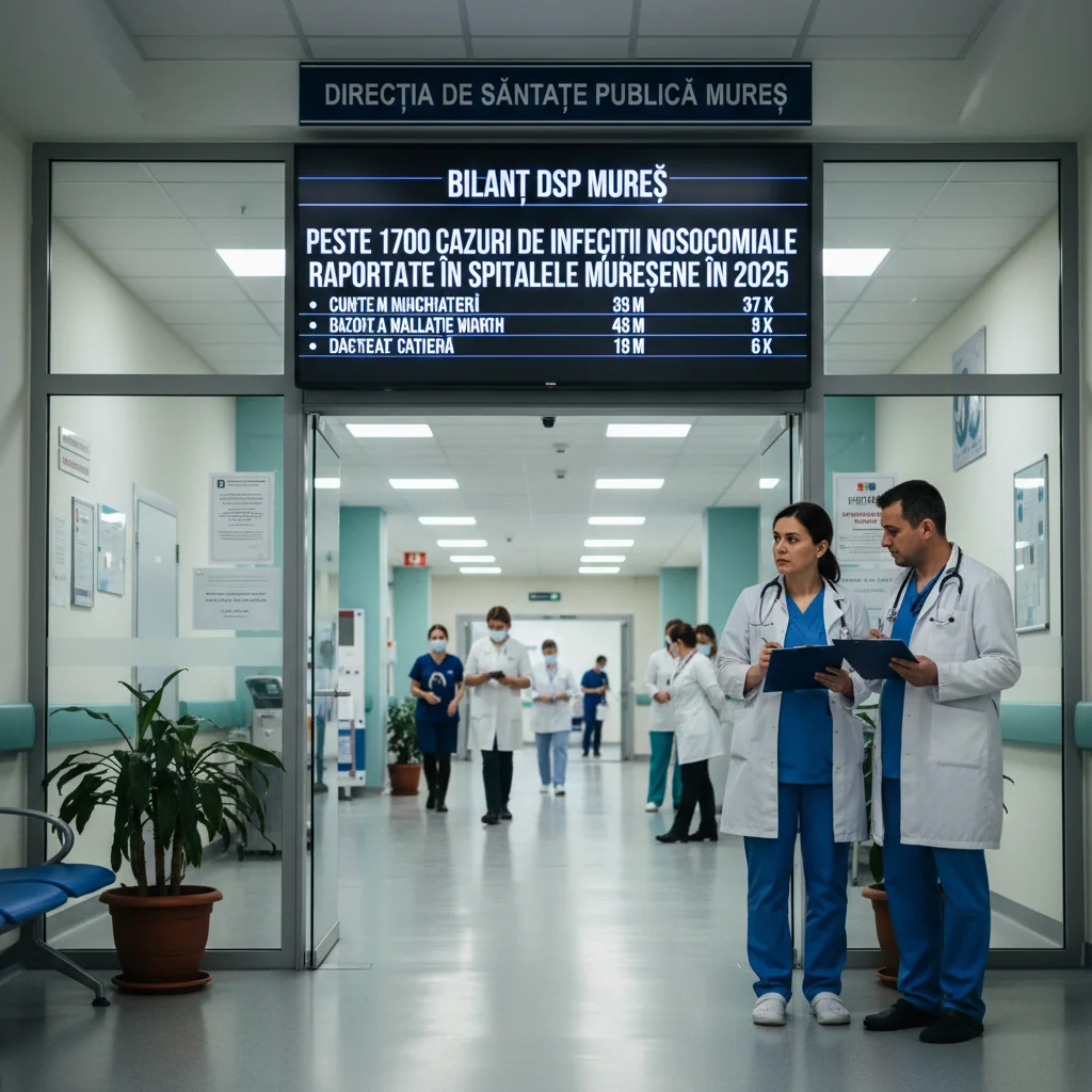 Infecții nosocomiale în Târgu Mureș: 1700 de cazuri raportate