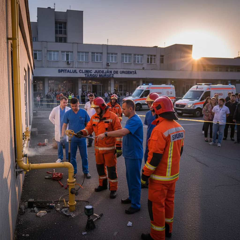 Intervenție de urgență la SCJU Târgu Mureș după avarierea unei țevi de gaz