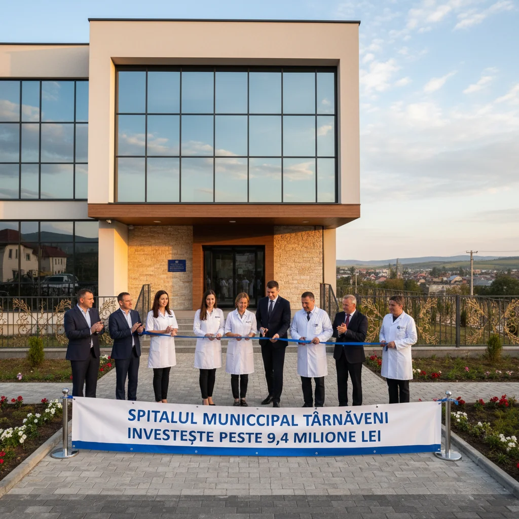 Investiție de peste 9,4 milioane lei în infrastructura medicală anunțată la Târgu Mureș pentru Spitalul Municipal Târnăveni