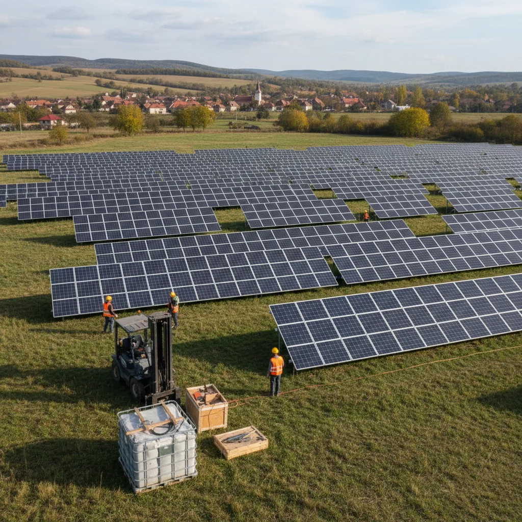 Investiție în energie verde la Târgu Mureș: parc fotovoltaic cu peste 1.300 de panouri în pregătire la Luduș