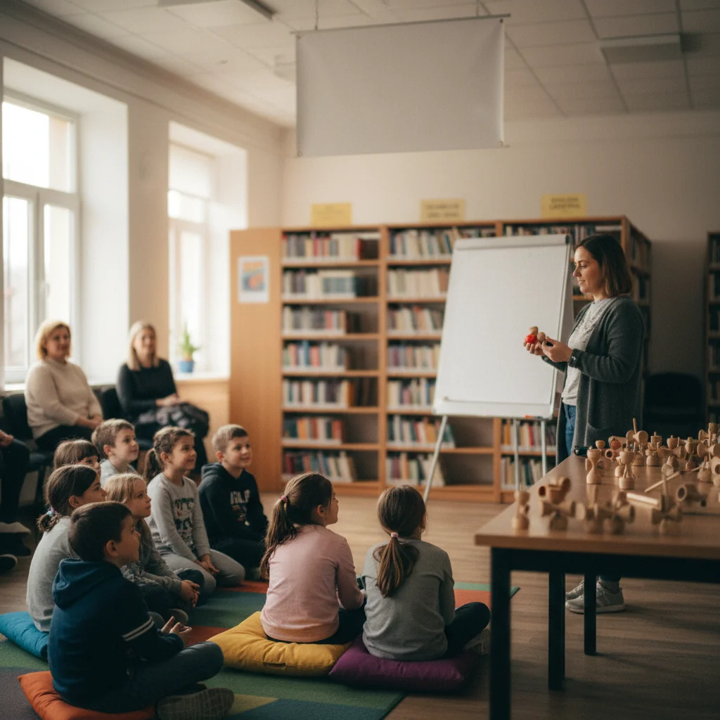Kendama pierdută, poveste captivantă la Biblioteca Județeană Mureș