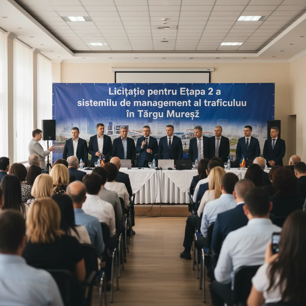 Licitație de peste 10 milioane lei pentru Etapa 2 a sistemului de management al traficului din Târgu Mureș