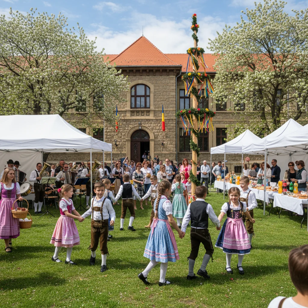 Maifest la Școala Gimnazială Friedrich Schiller din Târgu Mureș