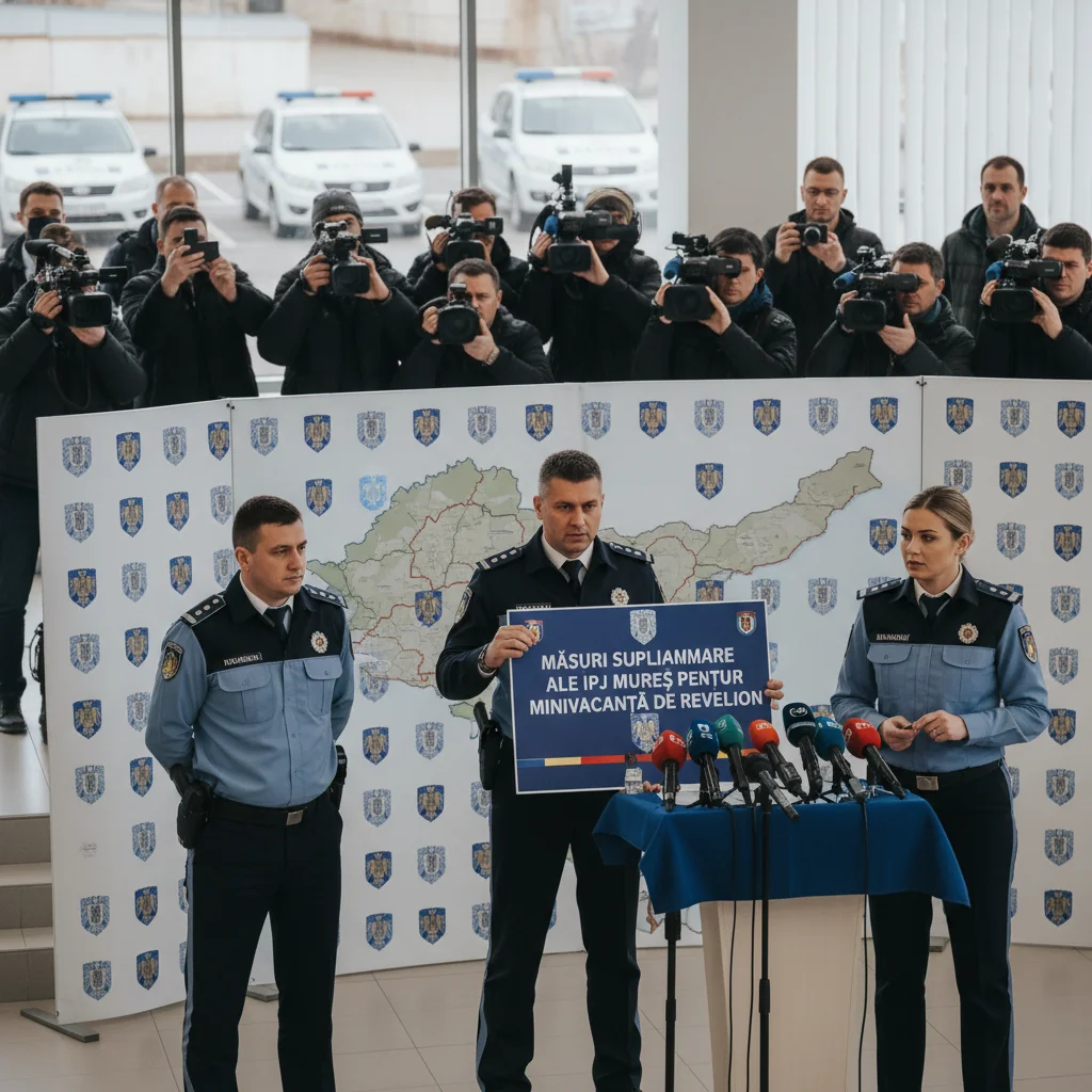 Măsuri suplimentare de siguranță la Târgu Mureș în minivacanța de Revelion