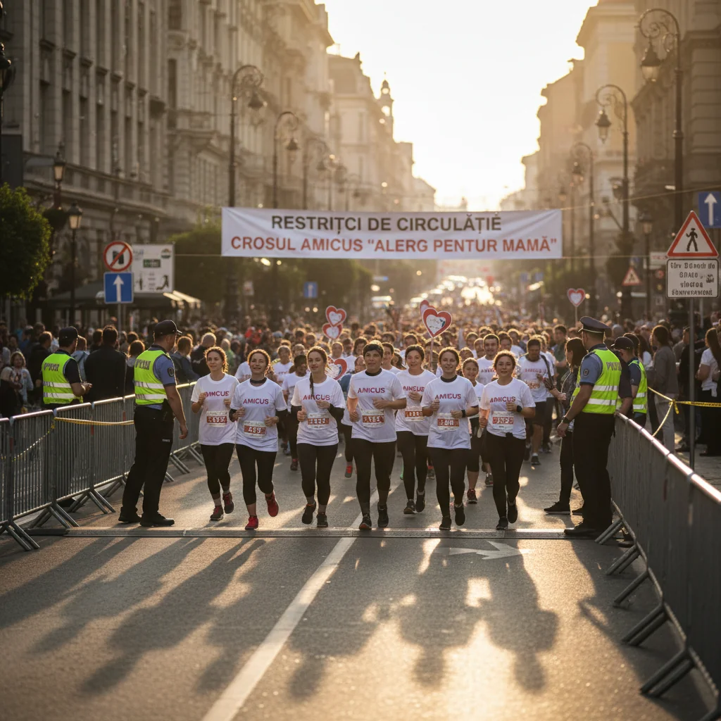 Modificări de trafic în Târgu Mureș pentru Crosul AMICUS „Alerg pentru mama” pe 8 martie 2026