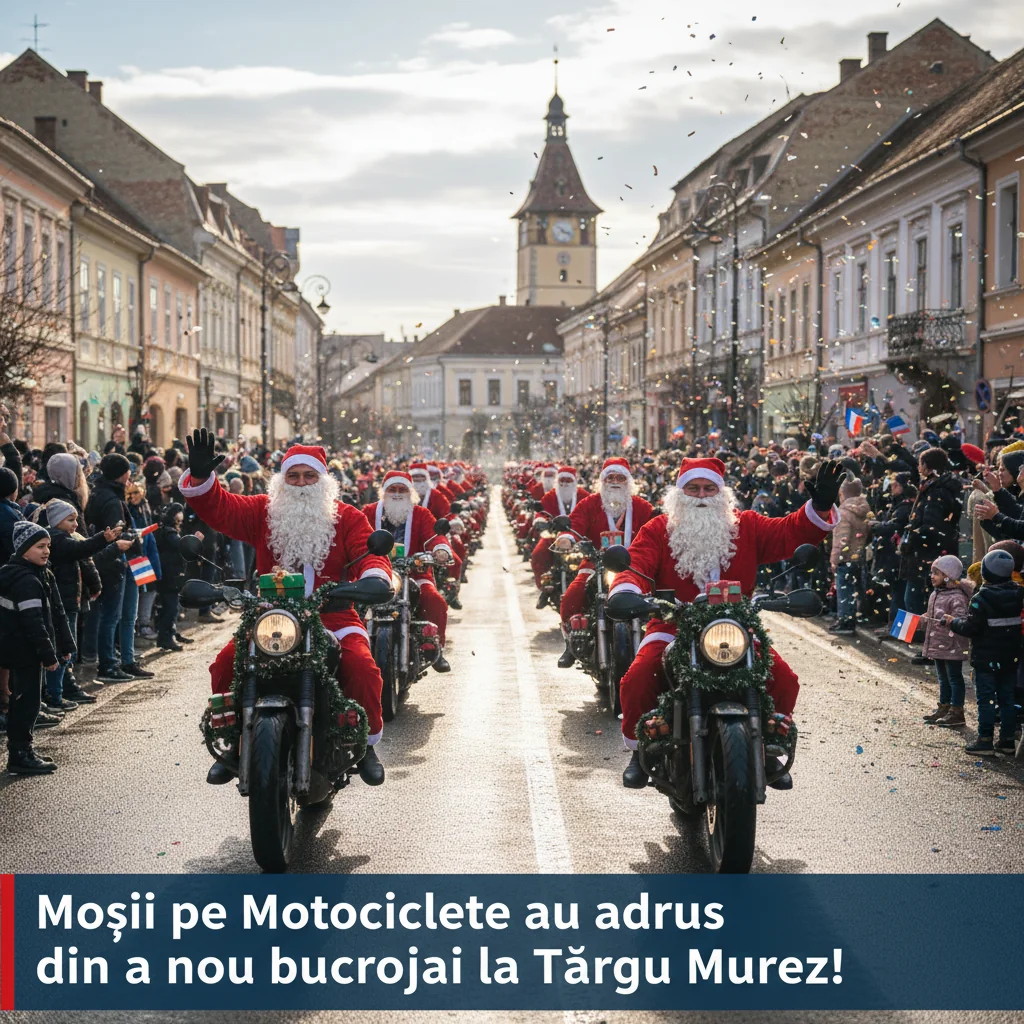 Moșii pe Motociclete revin cu bucurie la Târgu Mureș!