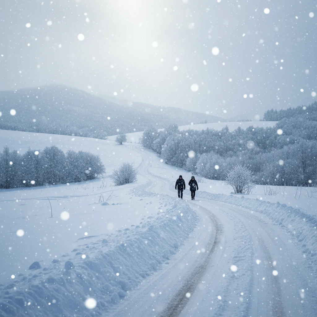 Ninsori și avertizări meteo la Târgu Mureș la început de 2026