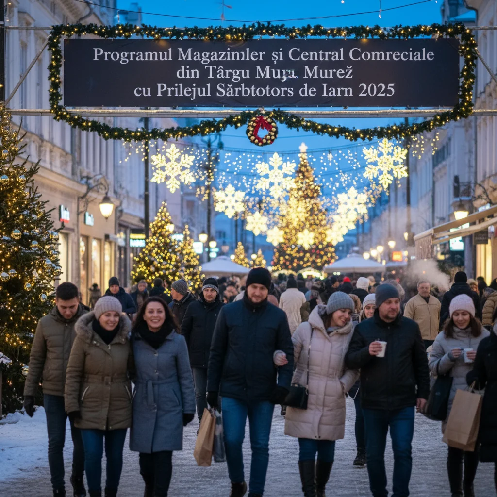Orarul magazinelor și mall-urilor din Târgu Mureș de Sărbătorile de Iarnă 2025