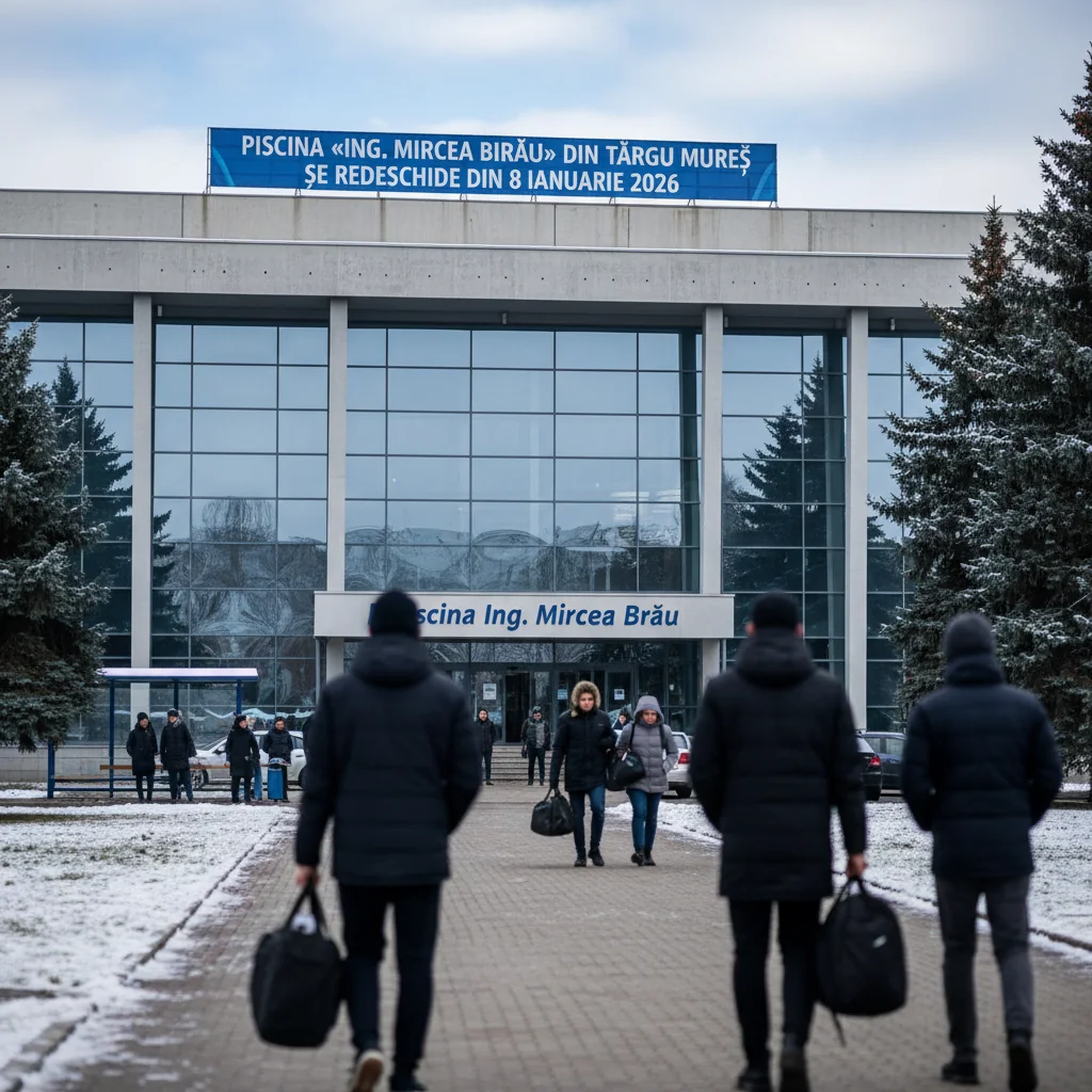 Piscina „Ing. Mircea Birău” din Târgu Mureș își reia activitatea din 8 ianuarie 2026