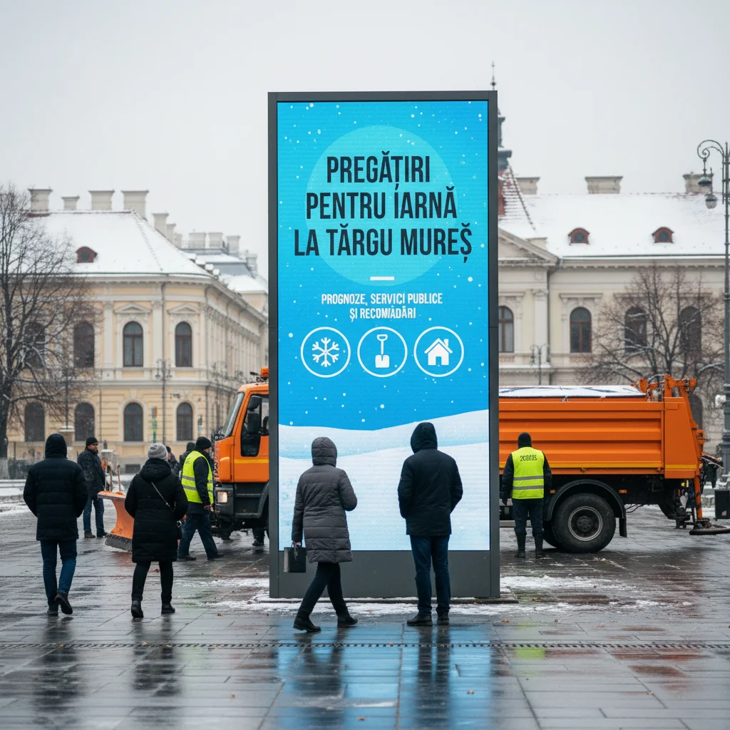 Pregătiri pentru iarnă la Targu Mures: prognoze, servicii publice și recomandări