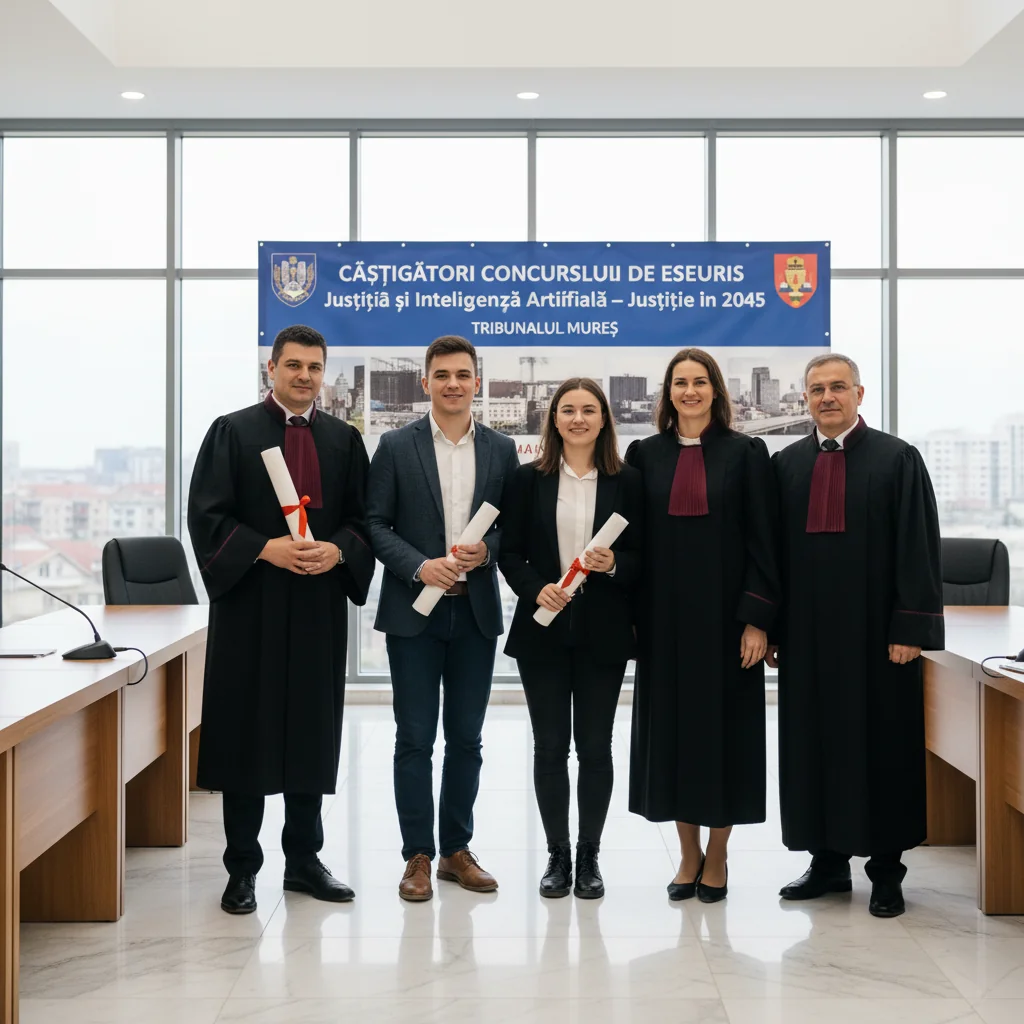 Premianții concursului de eseuri Justiția și Inteligența Artificială – Justiție în 2045 organizat de Tribunalul Mureș