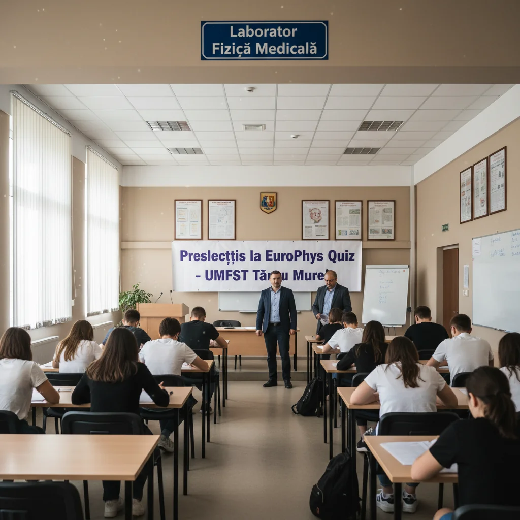 Preselecții EuroPhys Quiz anunțate la UMFST „George Emil Palade” Târgu Mureș