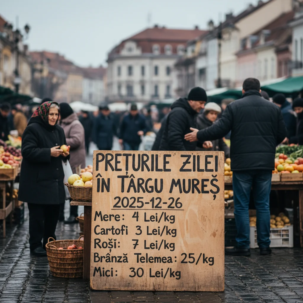 Prețurile zilei în Târgu Mureș – 2025-12-26