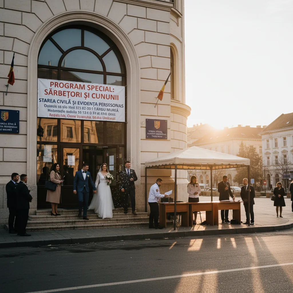 Program adaptat la Stare Civilă și Evidența Persoanelor Târgu Mureș pentru perioada sărbătorilor de iarnă