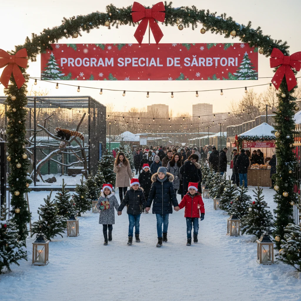 Program special de sărbători la Grădina Zoologică Târgu Mureș, cu activități tematice și iluminat festiv