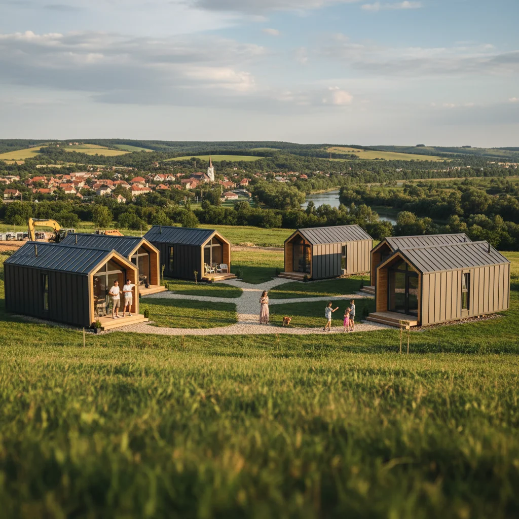 Proiect de căsuțe Tiny House la Iernut, județul Mureș, anunțat public la Târgu Mureș