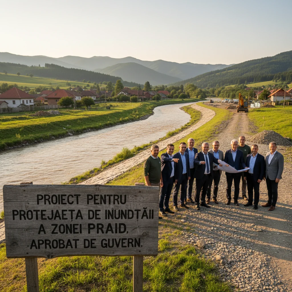 Proiect de protecție la inundații pentru zona Praid, aprobat de Guvern la Târgu Mureș