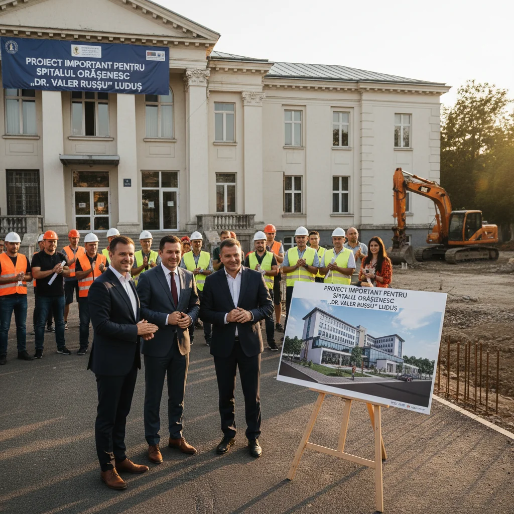 Proiect nou de modernizare anunțat pentru Spitalul Orășenesc „Dr. Valer Russu” Luduș, în județul Mureș