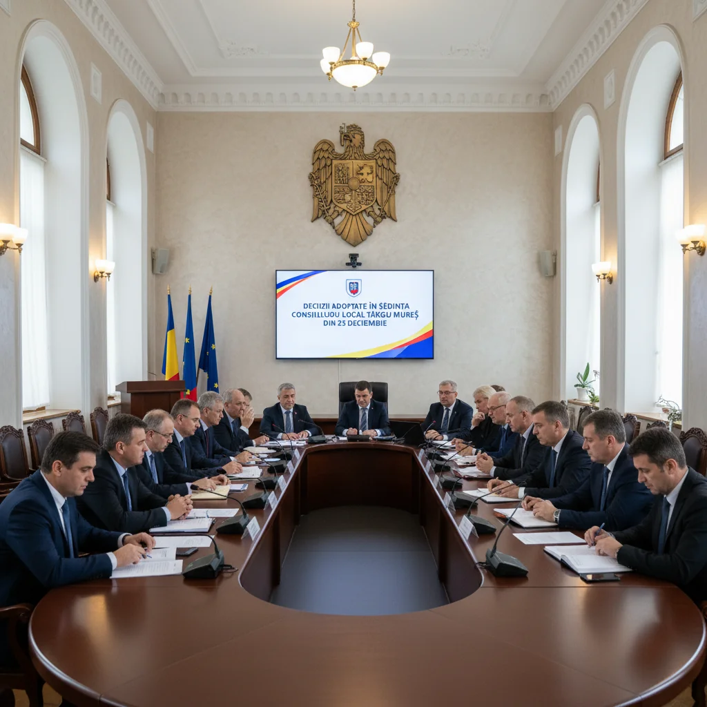 Rectificări bugetare și proiecte locale aprobate de Consiliul Local Târgu Mureș în ședința din 23 decembrie